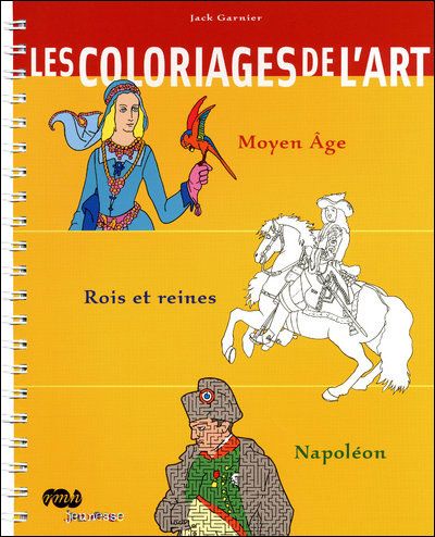 Les coloriages de l'art moyen age / rois et reines / napoleon Moyen-Age, rois et empereurs, Napoléon