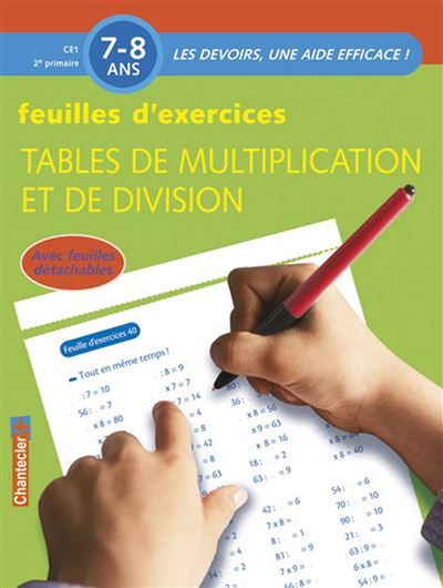 Les devoirs - Feuilles d'ex. multiplication / division (7-8 a.)