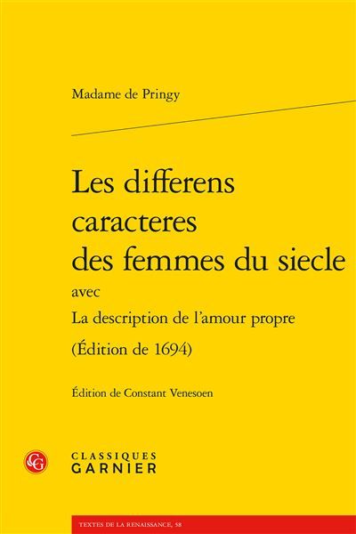 Les differens caracteres des femmes du siecle (Édition de 1694)