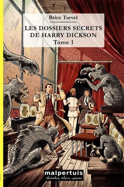 Couverture de Les dossiers secrets de Harry Dickson - tome 1 par Brice Tarvel