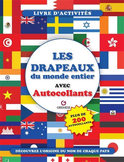 Les drapeaux du monde entier Avec autocollants