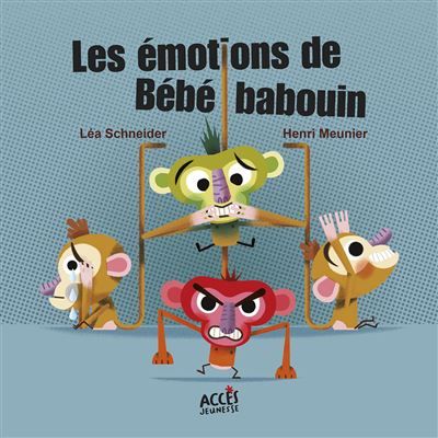 Les émotions de Bébé babouin Avec un QR code pour écouter l'histoire