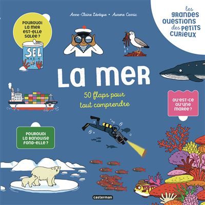 Les grandes questions des petits curieux - La mer 50 flaps pour tout comprendre