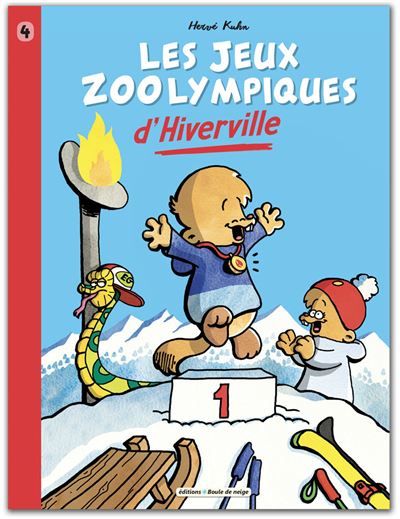 Les jeux zoolympiques d'hiverville Là-haut sur la montagne