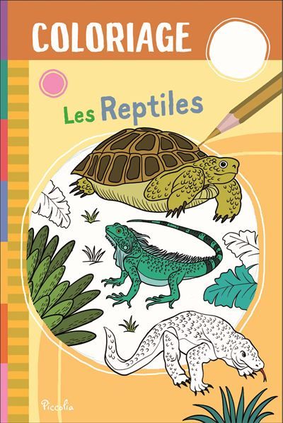 Les reptiles - Coloriage