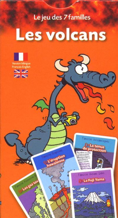 Les volcans jeu des 7 familles Jeu de cartes