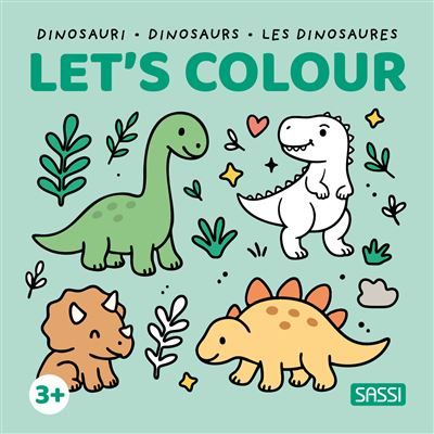 Let's colour - Les dinosaures