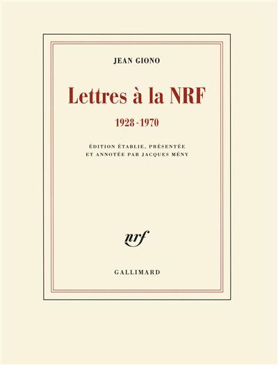 Lettres à la NRF (1928-1970)