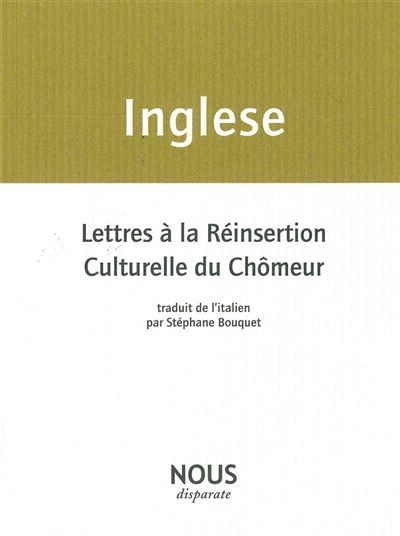 Lettres à la Réinsertion Culturelle du Chômeur