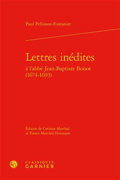Lettres inédites 1674-1693