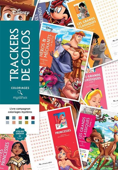 Livre compagnon - Les trackers de coloriages mystères Disney