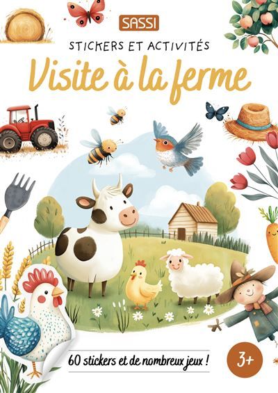 Livres d'activités. Visite à la ferme