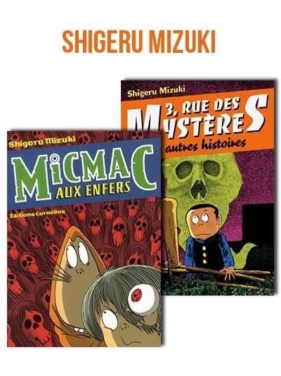 Lot Mizuki Coffret avec 2 volumes : 3, Rue des mystères Tome 1 et Micmac aux enfers