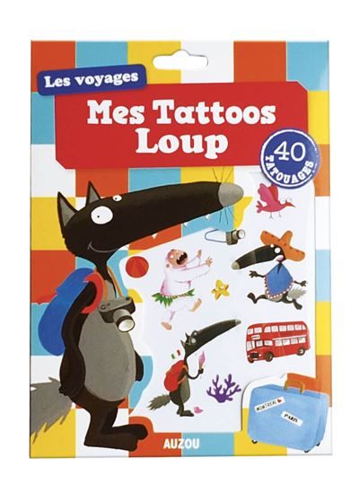 Loup - Mes tattoos loup - Livre avec 2 planches, 40 tatouages - Eléonore Thuillier