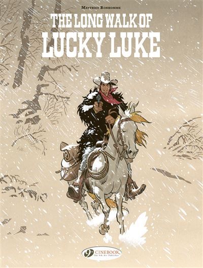 Couverture de Lucky Luke by ... Bonhomme - The Long Walk of Lucky Luke par Matthieu Bonhomme