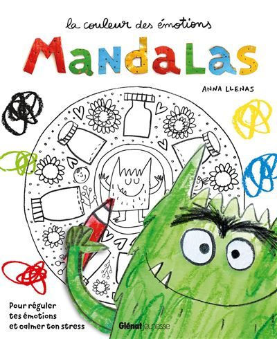 Mandalas avec le monstre des couleurs