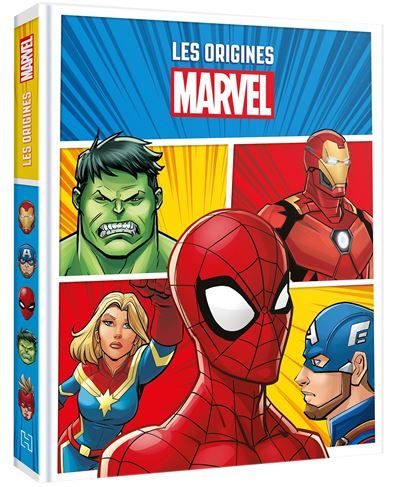 MARVEL - Les Origines des Super Héros - Spider-Man, Hulk, Iron-Man, Captain Marvel, Captain America