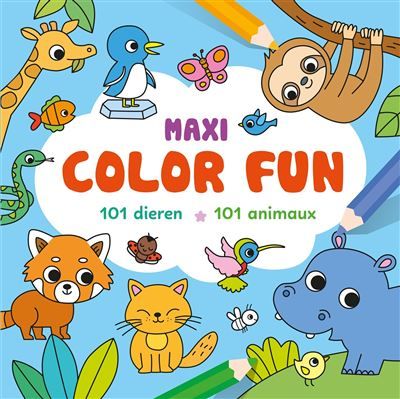 Maxi color fun : 101 animaux