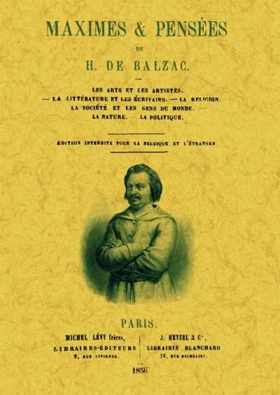 Maximes et pensées
