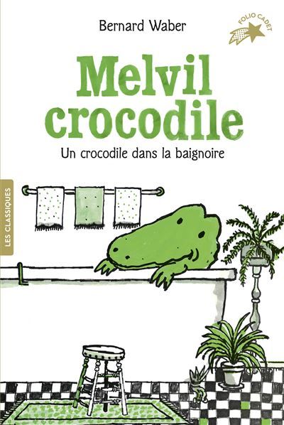 Melvil crocodile Un crocodile dans la baignoire