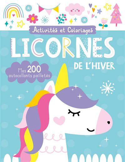 Mes autocollants pailletés - licornes