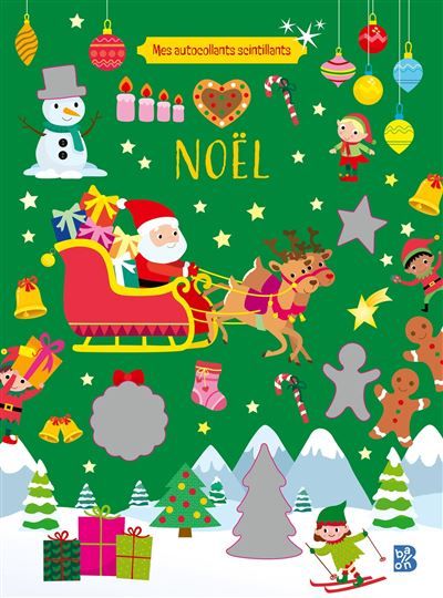 Mes autocollants scintillants : Noël