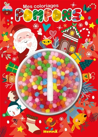 Mes coloriages pompons (Noël)