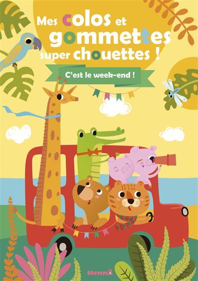 Mes colos et gommettes super chouettes ! C'est le week-end !