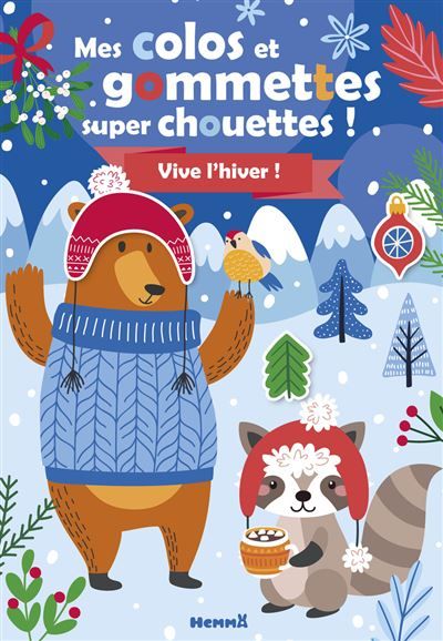Mes colos et gommettes super chouettes ! Vive l'hiver