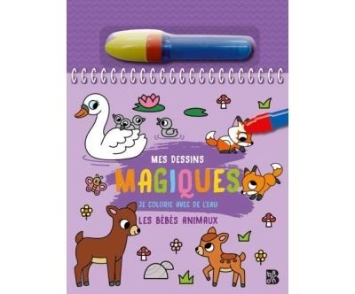 Mes dessins magiques - Les bébés animaux + feutre