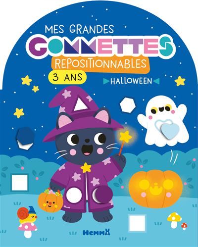 Mes grandes gommettes repositionnables - 3 ans - Halloween - Vanessa Vautier