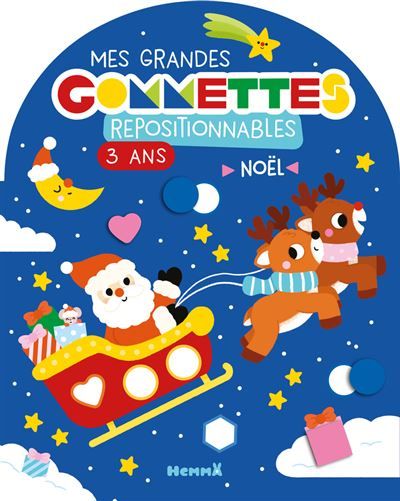 Mes grandes gommettes repositionnables - 3 ans - Noël (Traineau dans le ciel) - Vanessa Vautier