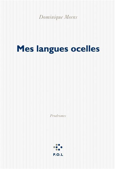Mes langues ocelles Prodromes