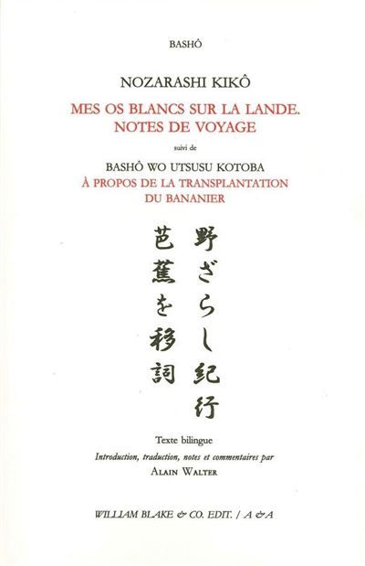 Mes os blancs sur la lande Notes de voyage