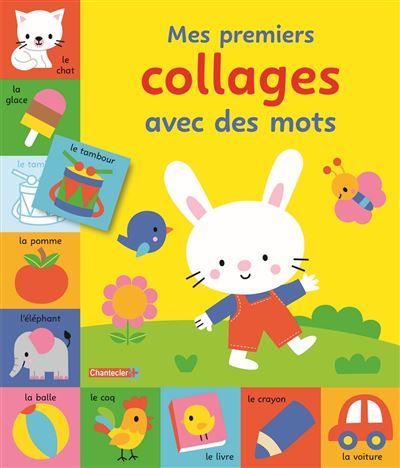 Mes premiers collages avec des mots - Joue et apprends avec Billi