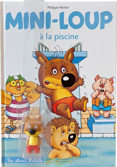 Mini-Loup à la piscine avec figurine