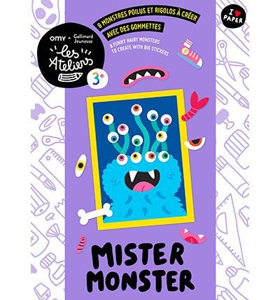 Mister Monster - 8 monstres poilus et rigolos à créer avec des gommettes