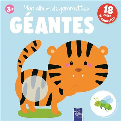 Mon album de gommettes géantes 3+ 18 pages de gommettes