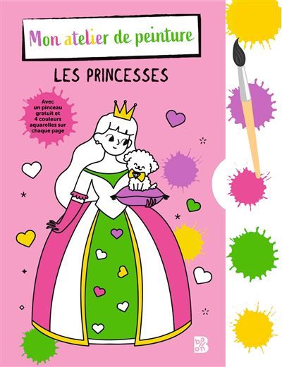 Mon atelier de peinture Les princesses + pinceau