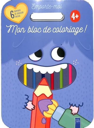 Mon bloc de coloriage bleu 4+