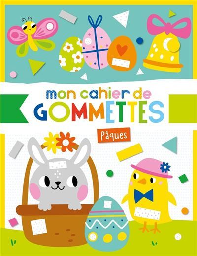 Mon cahier de gommettes paques