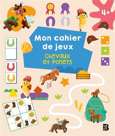 Mon cahier de jeux - Chevaux et poneys