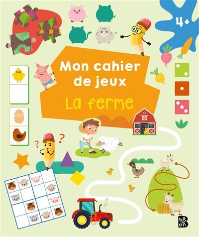 Mon cahier de jeux - La ferme
