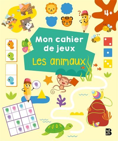 Mon cahier de jeux - Les animaux