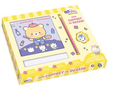Mon coffret de dessin Mini Mim's 20 feuilles volantes, un crayon et une gomme