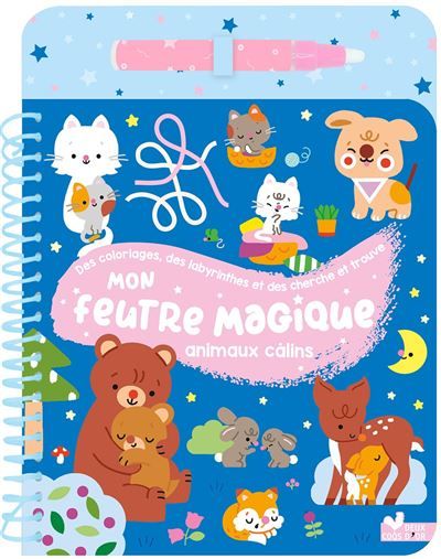 Mon feutre magique Les animaux câlins feutre reservoir - Estelle Tchatcha