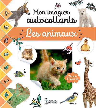 Mon imagier autocollants - Les animaux