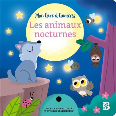 Mon livre à lumières - Les animaux nocturnes
