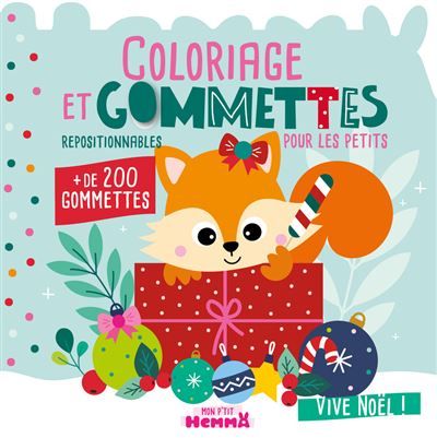 Mon P'tit Hemma - Coloriage et gommettes pour les petits - Vive Noël ! -  Carotte Et Compagnie
