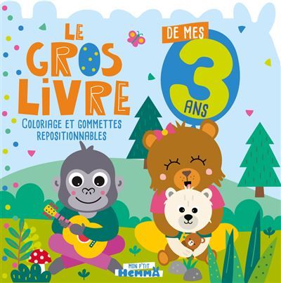 Mon P'tit Hemma - Le gros livre de mes 3 ans (Singe et ours) -  Carotte Et Compagnie